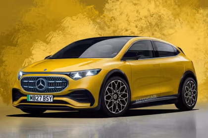 Mercedez Benz berwarna kuning